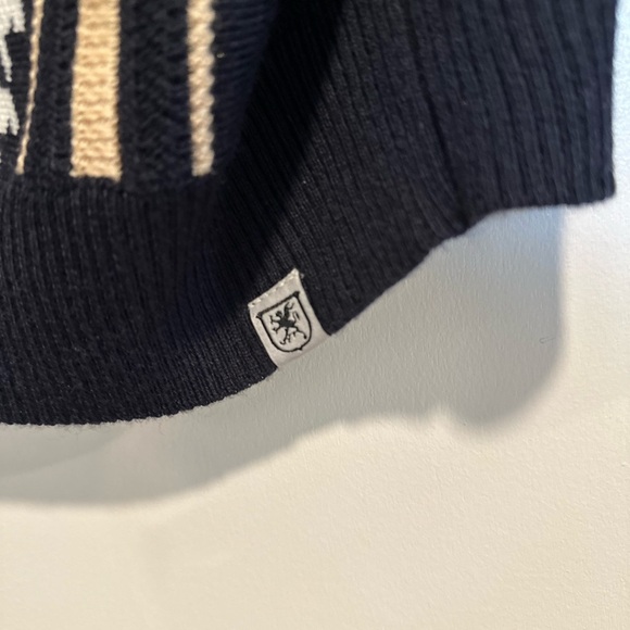 Stacy Adams Men’s XL Full Zip Large Hounds Tooth Mock Collar Preppy Sweater. - Picture 12 of 13